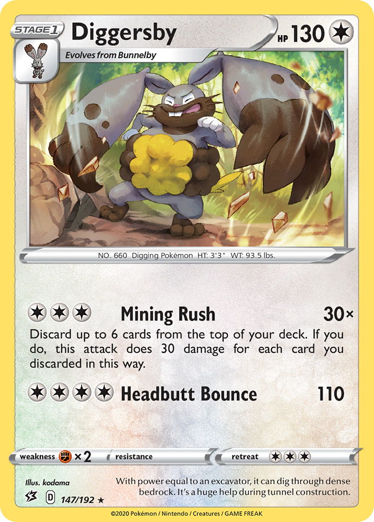 Diggersby (147/192) [Sword & Shield: Rebel Clash] - Pokémon - Card Brawlers | Quebec | Canada |