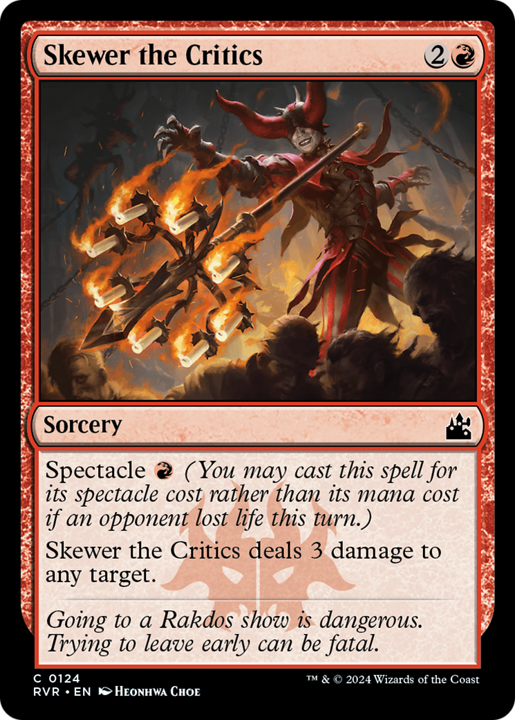 Skewer the Critics [Ravnica Remastered] - Magic: The Gathering - Card Brawlers | Quebec | Canada |