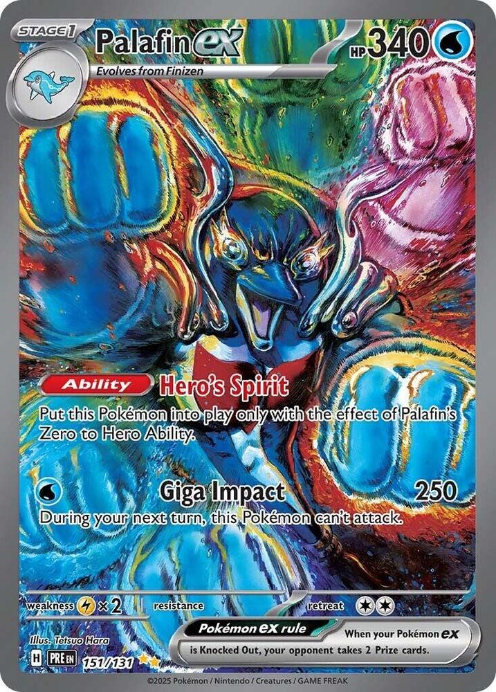 Palafin ex (151/131) [Scarlet & Violet: Prismatic Evolutions] - Pokémon - Card Brawlers | Quebec | Canada |
