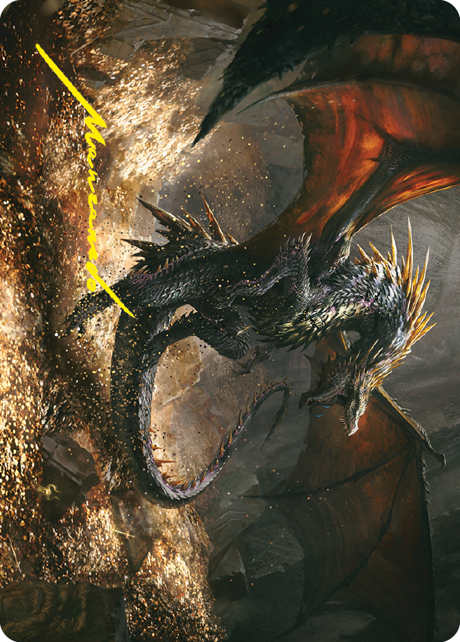 Cavern-Hoard Dragon Art Card (Gold-Stamped Signature) [The Lord of the Rings: Tales of Middle-earth Art Series] - Magic: The Gathering - Card Brawlers | Quebec | Canada |