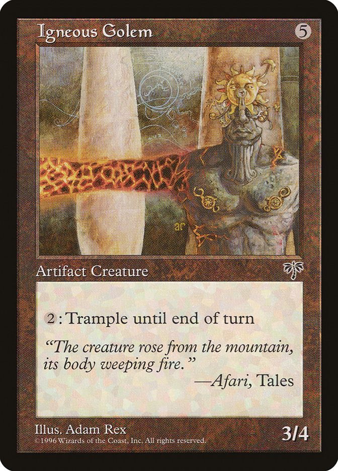 Igneous Golem [Mirage] - Magic: The Gathering - Card Brawlers | Quebec | Canada |