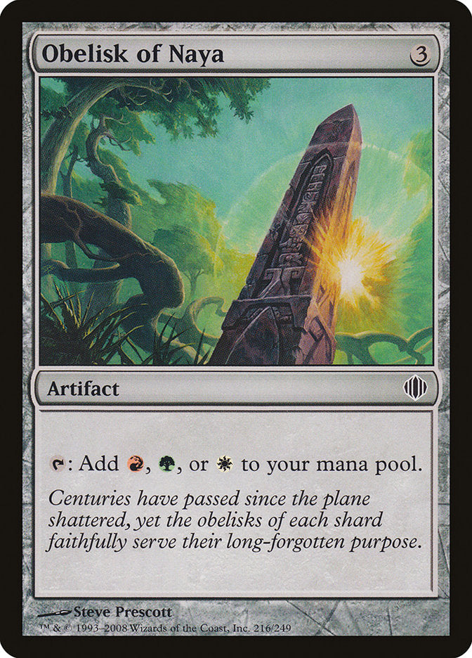 Obelisk of Naya [Shards of Alara] - Magic: The Gathering - Card Brawlers | Quebec | Canada |