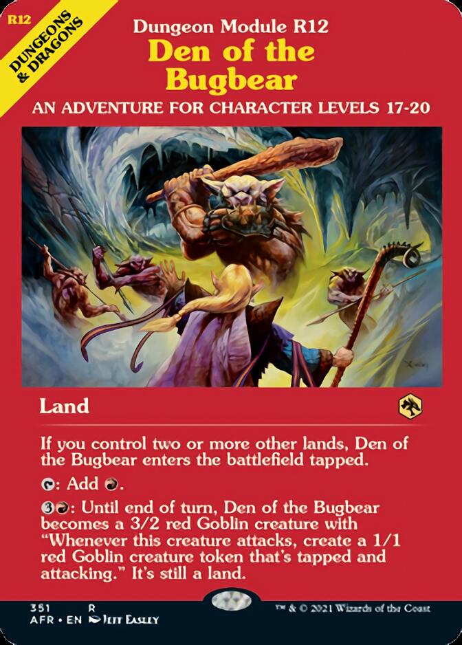 Den of the Bugbear (Dungeon Module) [Dungeons & Dragons: Adventures in the Forgotten Realms] - Magic: The Gathering - Card Brawlers | Quebec | Canada |