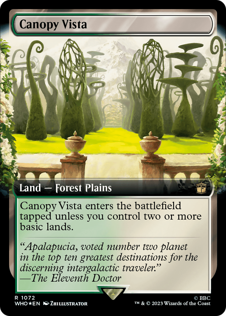 Canopy Vista (Extended Art) (Surge Foil) [Doctor Who] - Magic: The Gathering - Card Brawlers | Quebec | Canada |
