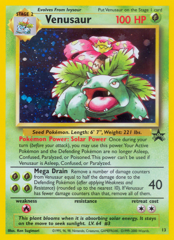 Venusaur (13) [Wizards of the Coast: Black Star Promos] - Pokémon - Card Brawlers | Quebec | Canada |