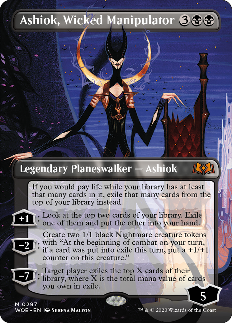 Ashiok, Wicked Manipulator (Borderless Alternate Art) [Wilds of Eldraine] - Magic: The Gathering - Card Brawlers | Quebec | Canada |