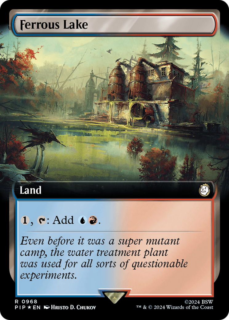 Ferrous Lake (Extended Art) (Surge Foil) [Fallout] - Magic: The Gathering - Card Brawlers | Quebec | Canada |