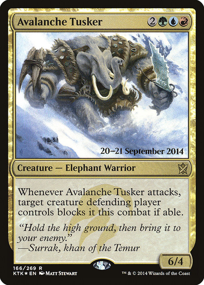 Avalanche Tusker [Khans of Tarkir Prerelease Promos] - Magic: The Gathering - Card Brawlers | Quebec | Canada |