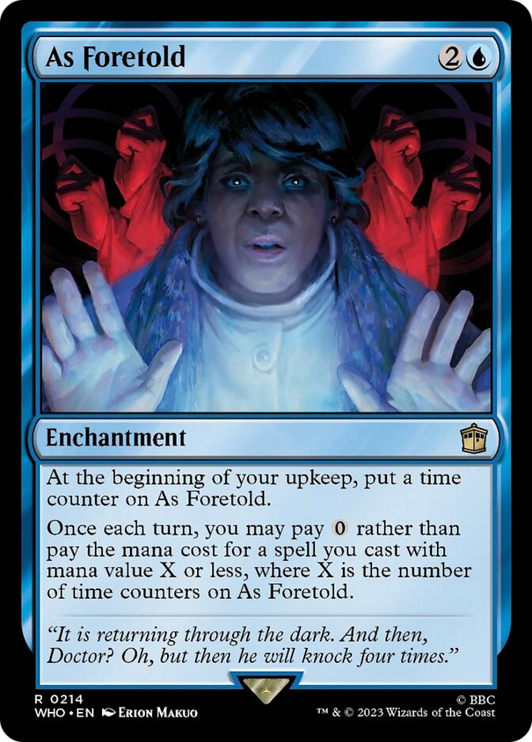 As Foretold [Doctor Who] - Magic: The Gathering - Card Brawlers | Quebec | Canada |