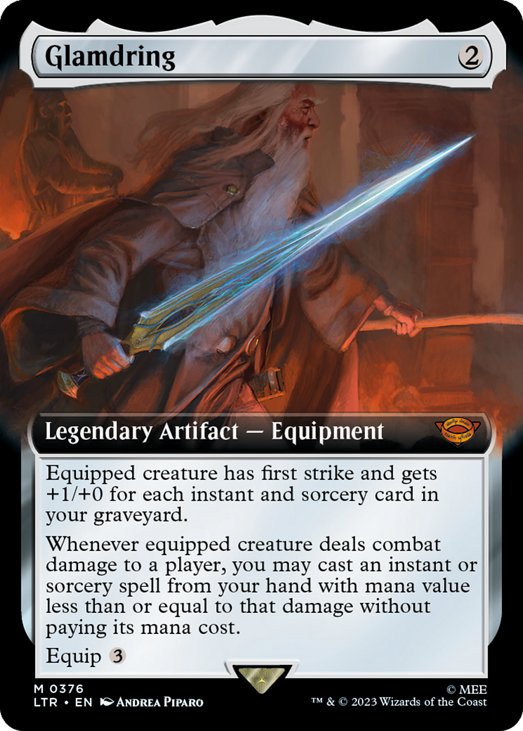 Glamdring (Extended Art) [The Lord of the Rings: Tales of Middle-Earth] - Magic: The Gathering - Card Brawlers | Quebec | Canada |
