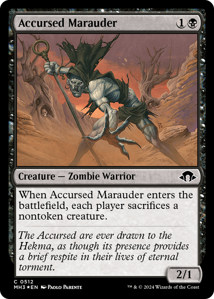 Accursed Marauder (Ripple Foil) [Modern Horizons 3] - Magic: The Gathering - Card Brawlers | Quebec | Canada |