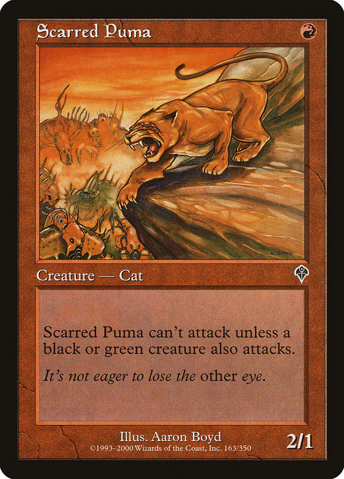Scarred Puma [Invasion] - Magic: The Gathering - Card Brawlers | Quebec | Canada |
