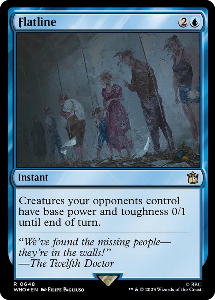 Flatline (Surge Foil) [Doctor Who] - Magic: The Gathering - Card Brawlers | Quebec | Canada |