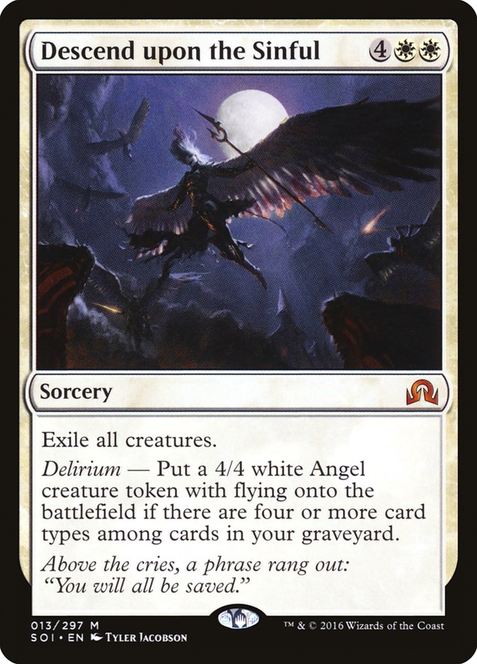 Descend upon the Sinful [Shadows over Innistrad] - Magic: The Gathering - Card Brawlers | Quebec | Canada |
