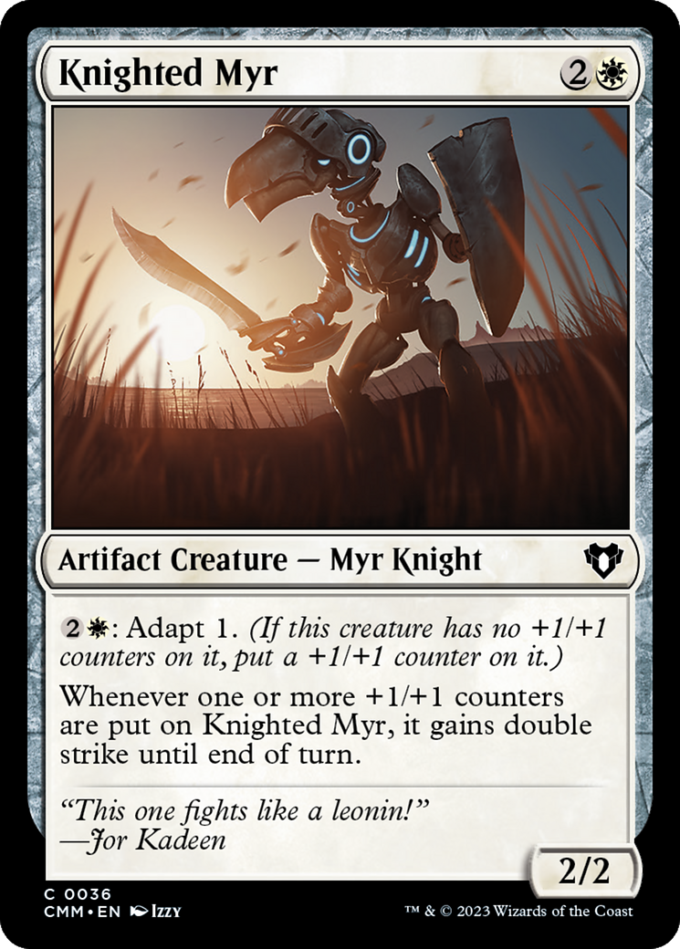 Knighted Myr [Commander Masters] - Magic: The Gathering - Card Brawlers | Quebec | Canada |