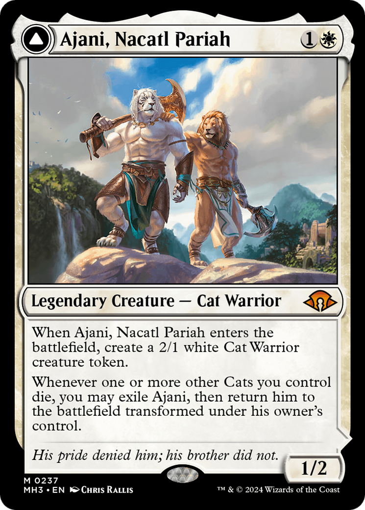 Ajani, Nacatl Pariah // Ajani, Nacatl Avenger [Modern Horizons 3] - Magic: The Gathering - Card Brawlers | Quebec | Canada |