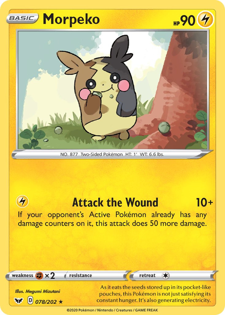 Morpeko (078/202) [Sword & Shield: Base Set] - Pokémon - Card Brawlers | Quebec | Canada |