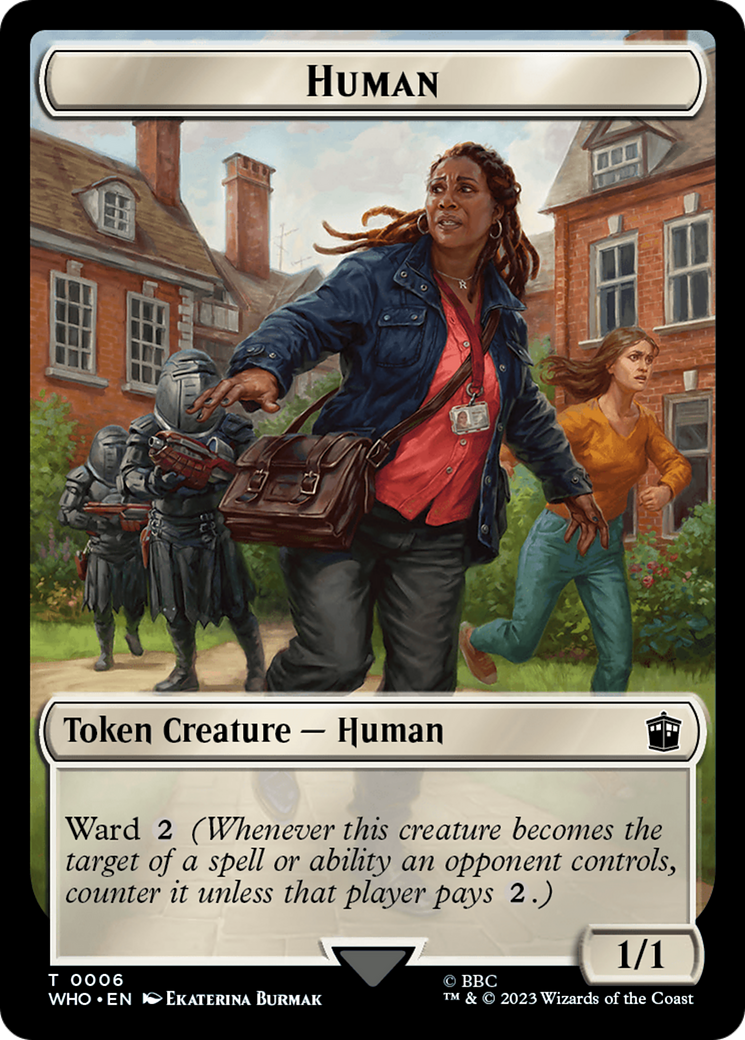 Human (0006) // Clue (0022) Double-Sided Token [Doctor Who Tokens] - Magic: The Gathering - Card Brawlers | Quebec | Canada |