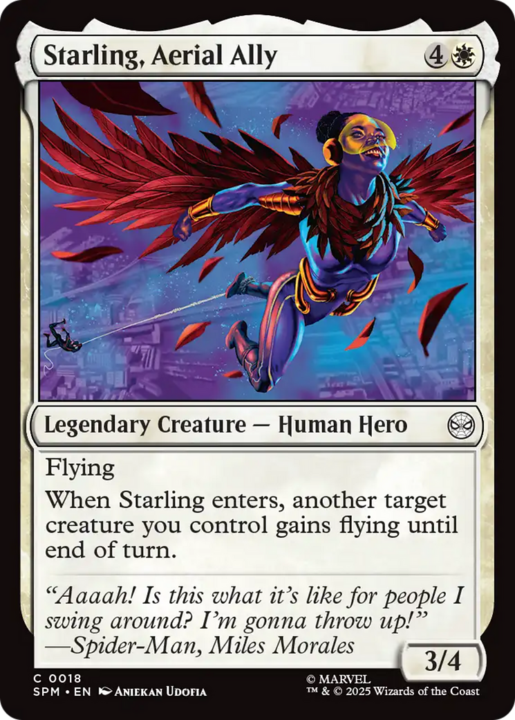 Starling, Aerial Ally [Marvel's Spider-Man] - Magic: The Gathering - Card Brawlers | Quebec | Canada |
