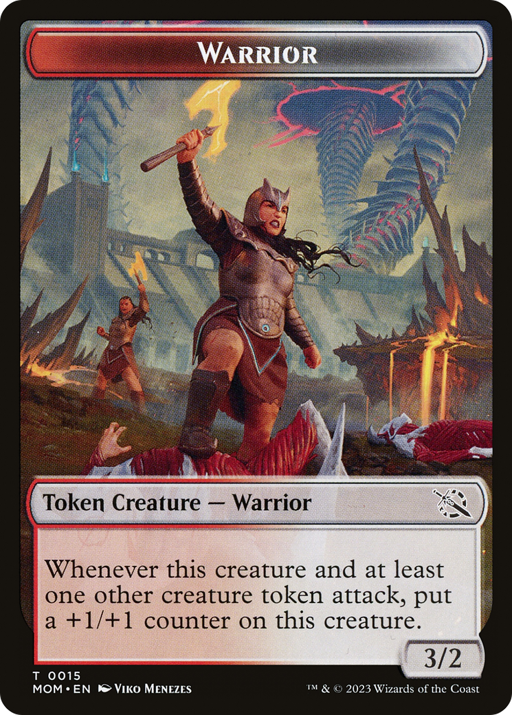 Warrior // Wrenn and Realmbreaker Emblem Double-Sided Token [March of the Machine Tokens] - Magic: The Gathering - Card Brawlers | Quebec | Canada |