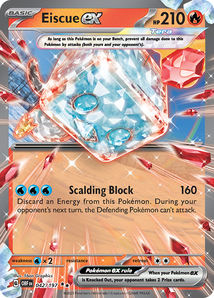 Eiscue ex (042/197) [Scarlet & Violet: Obsidian Flames] - Pokémon - Card Brawlers | Quebec | Canada |