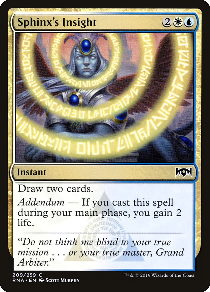 Sphinx's Insight [Ravnica Allegiance] - Magic: The Gathering - Card Brawlers | Quebec | Canada |
