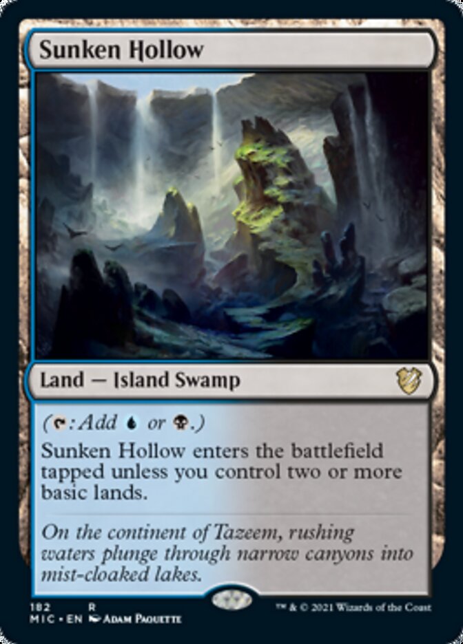 Sunken Hollow [Innistrad: Midnight Hunt Commander] - Magic: The Gathering - Card Brawlers | Quebec | Canada |