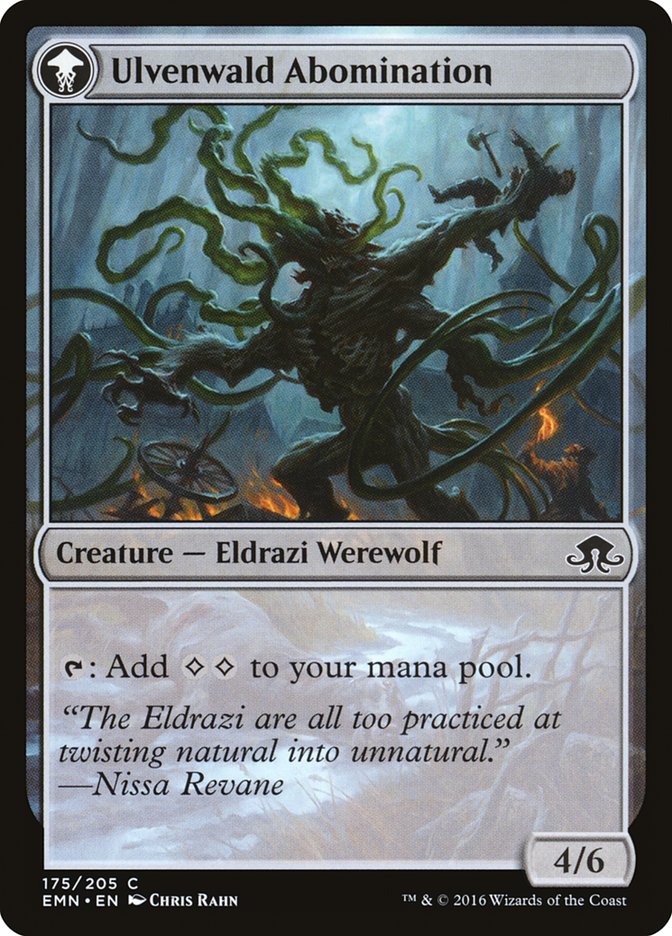 Ulvenwald Captive // Ulvenwald Abomination [Eldritch Moon] - Magic: The Gathering - Card Brawlers | Quebec | Canada |