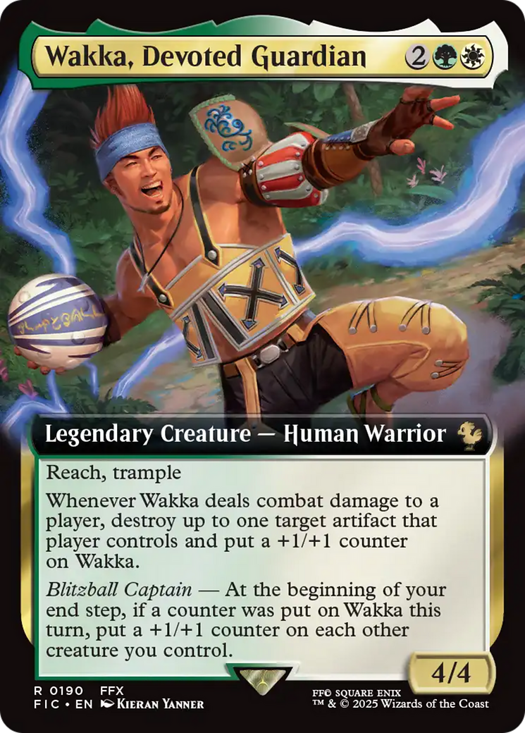Wakka, Devoted Guardian (Extended Art) [FINAL FANTASY Commander] - Magic: The Gathering - Card Brawlers | Quebec | Canada |