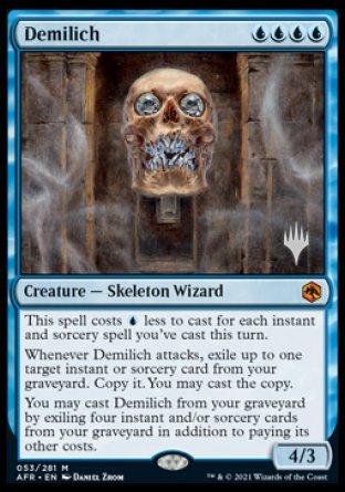 Demilich (Promo Pack) [Dungeons & Dragons: Adventures in the Forgotten Realms Promos] - Magic: The Gathering - Card Brawlers | Quebec | Canada |