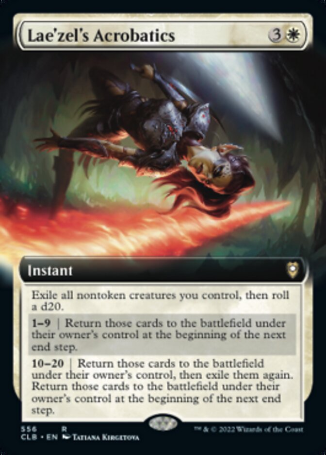 Lae'zel's Acrobatics (Extended Art) [Commander Legends: Battle for Baldur's Gate] - Magic: The Gathering - Card Brawlers | Quebec | Canada |