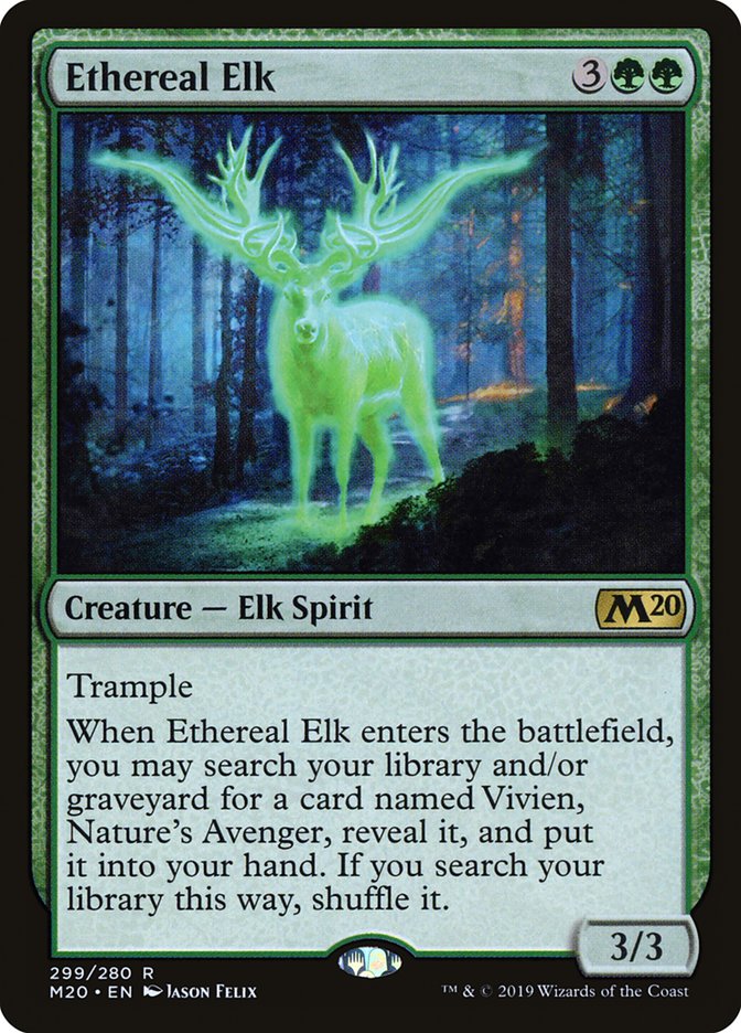 Ethereal Elk [Core Set 2020] - Magic: The Gathering - Card Brawlers | Quebec | Canada |