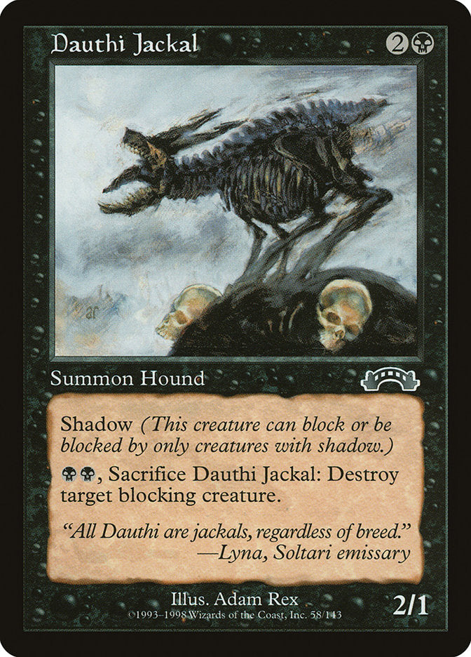Dauthi Jackal [Exodus] - Magic: The Gathering - Card Brawlers | Quebec | Canada |