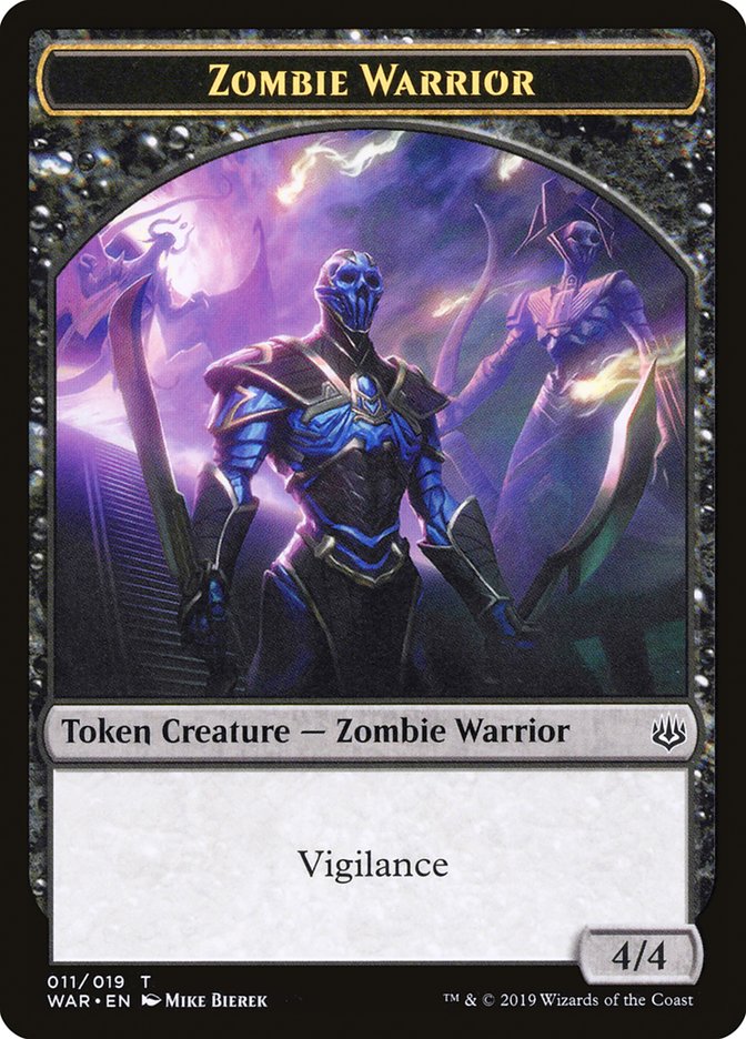 Zombie Warrior Token [War of the Spark Tokens] - Magic: The Gathering - Card Brawlers | Quebec | Canada |