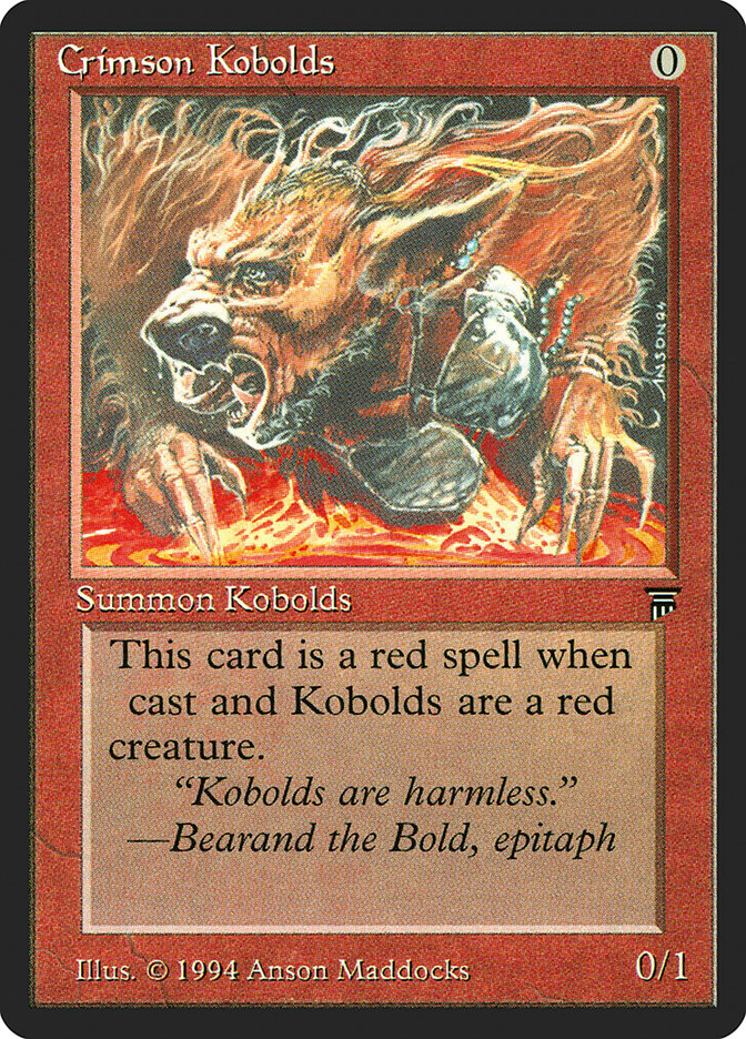 Crimson Kobolds [Legends] - Magic: The Gathering - Card Brawlers | Quebec | Canada |