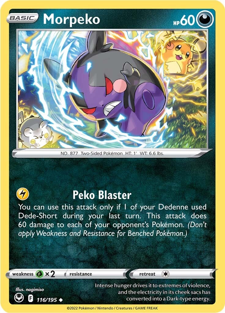 Morpeko (116/195) [Sword & Shield: Silver Tempest] - Pokémon - Card Brawlers | Quebec | Canada |