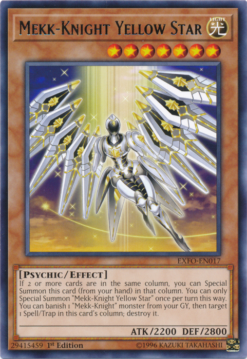 Mekk-Knight Yellow Star [EXFO-EN017] Rare - Yu-Gi-Oh! - Card Brawlers | Quebec | Canada |
