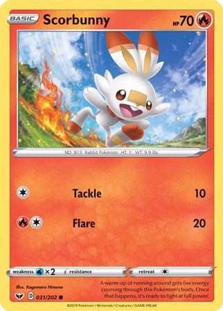 Scorbunny (031/202) (Premium Collection) [Sword & Shield: Base Set] - Pokémon - Card Brawlers | Quebec | Canada |