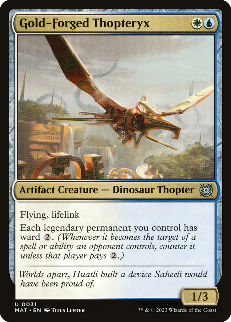 Gold-Forged Thopteryx [March of the Machine: The Aftermath] - Magic: The Gathering - Card Brawlers | Quebec | Canada |