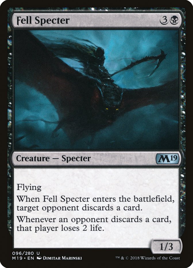 Fell Specter [Core Set 2019] - Magic: The Gathering - Card Brawlers | Quebec | Canada |