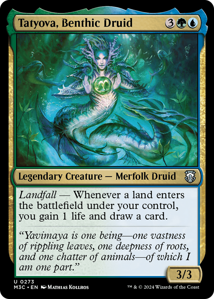 Tatyova, Benthic Druid (Ripple Foil) [Modern Horizons 3 Commander] - Magic: The Gathering - Card Brawlers | Quebec | Canada |