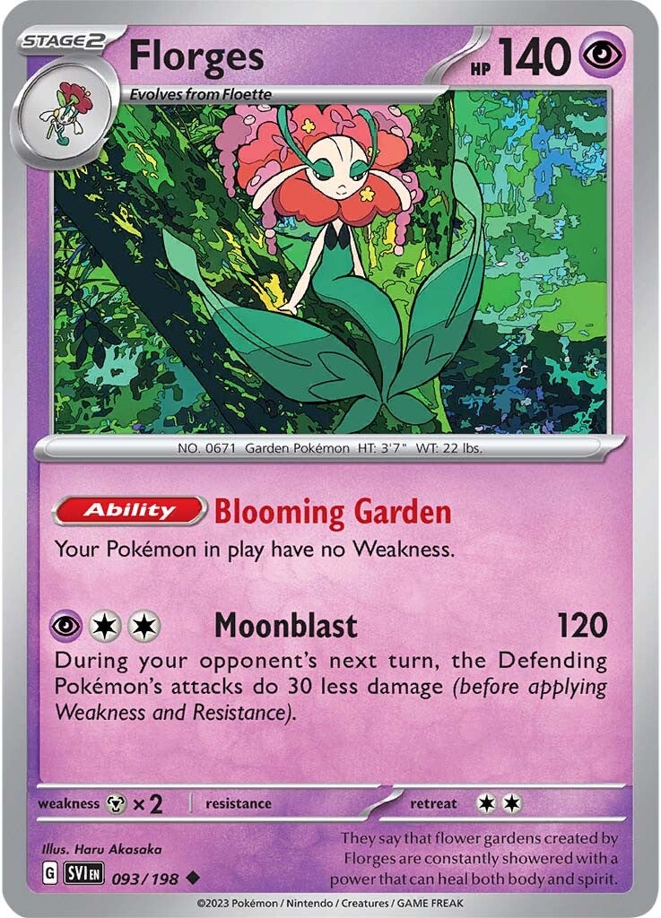 Florges (093/198) [Scarlet & Violet: Base Set] - Pokémon - Card Brawlers | Quebec | Canada |