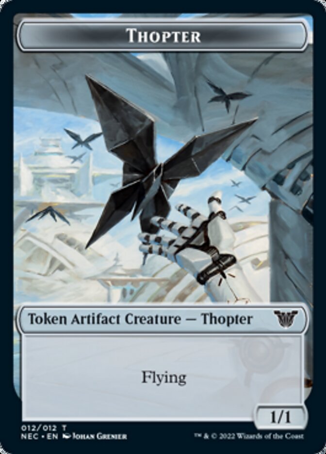 Thopter // Spirit (002) Double-Sided Token [Kamigawa: Neon Dynasty Commander Tokens] - Magic: The Gathering - Card Brawlers | Quebec | Canada |
