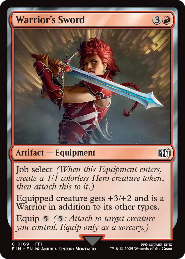 Warrior's Sword [FINAL FANTASY] - Magic: The Gathering - Card Brawlers | Quebec | Canada |