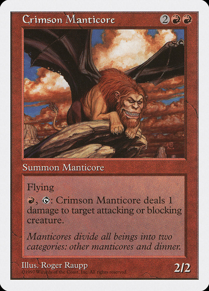 Crimson Manticore [Fifth Edition] - Magic: The Gathering - Card Brawlers | Quebec | Canada |