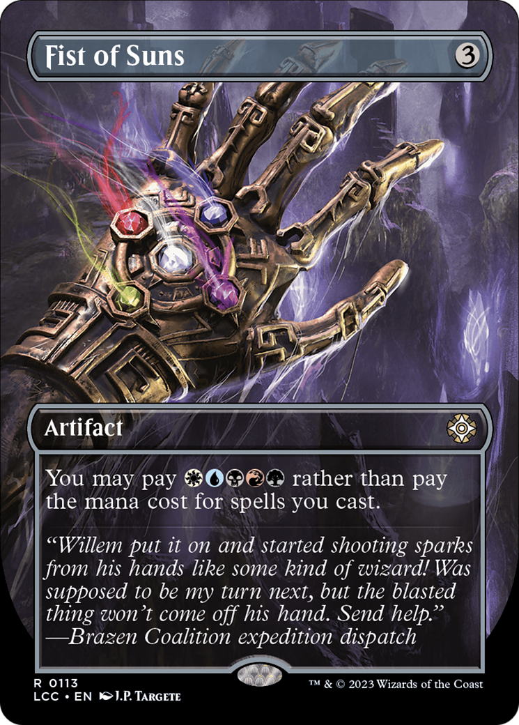 Fist of Suns (Borderless) [The Lost Caverns of Ixalan Commander] - Magic: The Gathering - Card Brawlers | Quebec | Canada |