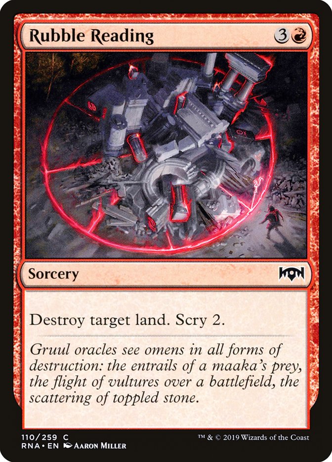 Rubble Reading [Ravnica Allegiance] - Magic: The Gathering - Card Brawlers | Quebec | Canada |