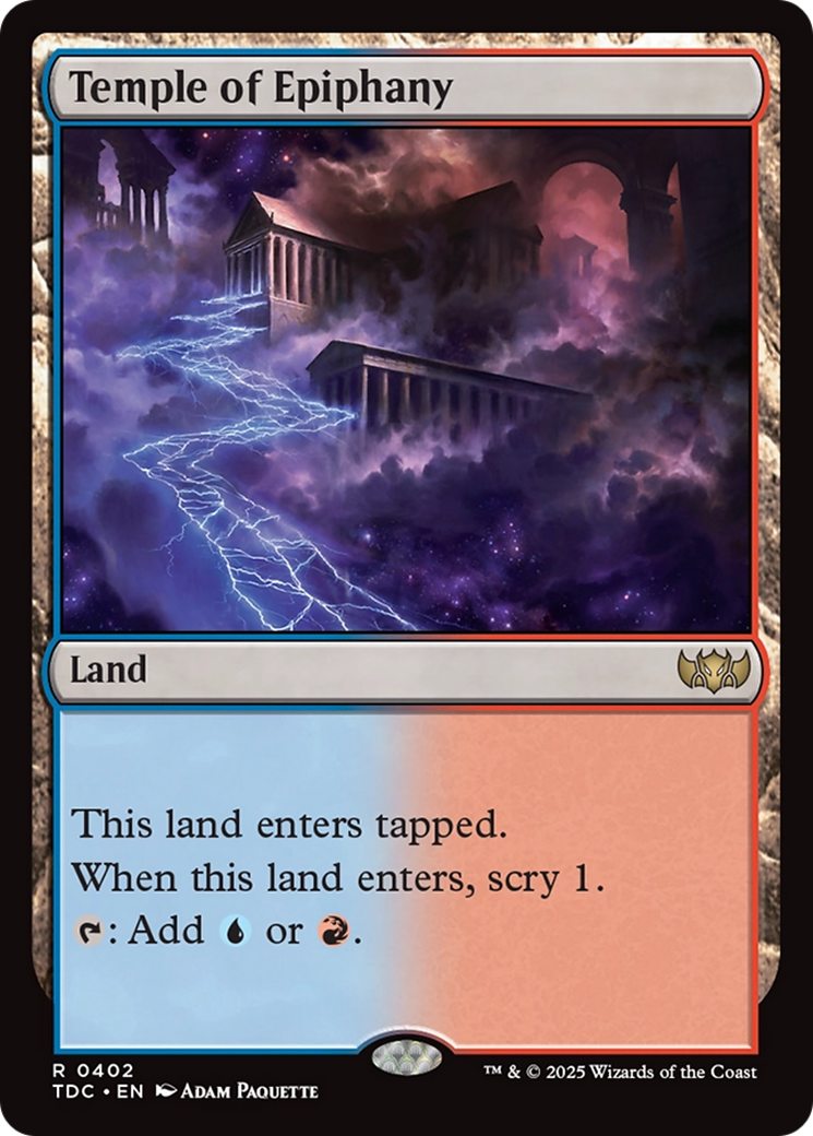 Temple of Epiphany [Tarkir: Dragonstorm Commander] - Magic: The Gathering - Card Brawlers | Quebec | Canada |