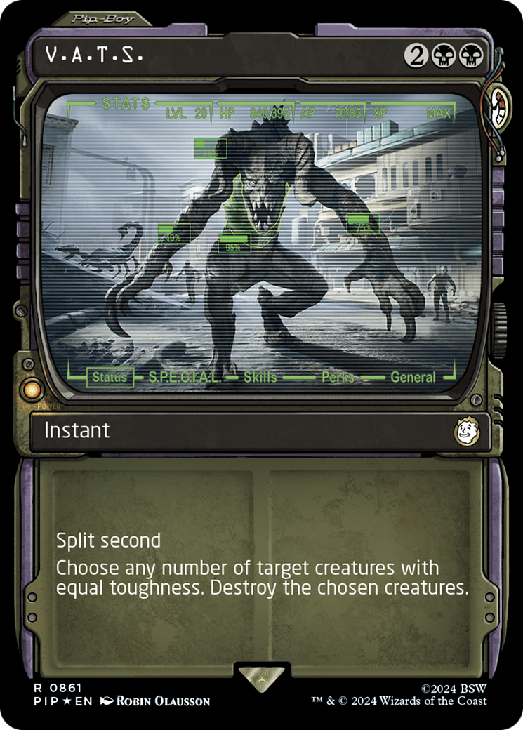 V.A.T.S. (Showcase) (Surge Foil) [Fallout] - Magic: The Gathering - Card Brawlers | Quebec | Canada |
