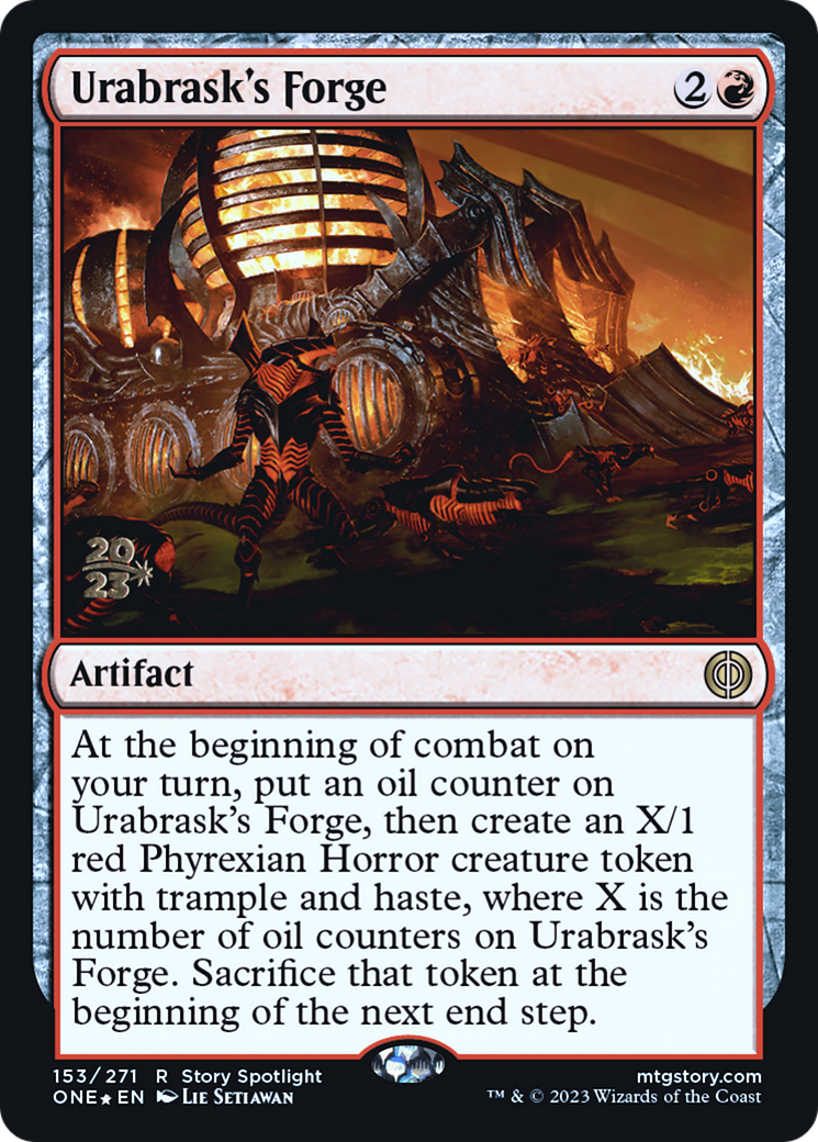 Urabrask's Forge [Phyrexia: All Will Be One Prerelease Promos] - Magic: The Gathering - Card Brawlers | Quebec | Canada |